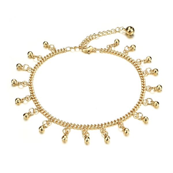 

classic little exquisite anklet lucky lucky bell tassel female foot chain jewelry holiday gift girl anklet, Red;blue