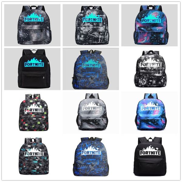 

Fortnite night luminou backpack fortnite chool bag for boy girl fortnite printing houlder backpack for kid children zx02