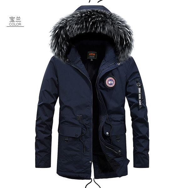 

Fur winter coat thickened parka women titching lim long winter coat down cotton ladie down parka jacket women