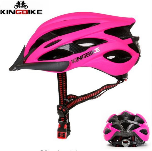 

kingbike light cycling helmet bike pink ultralight helmet intergrally-molded mountain road bicycle mtb safe men women