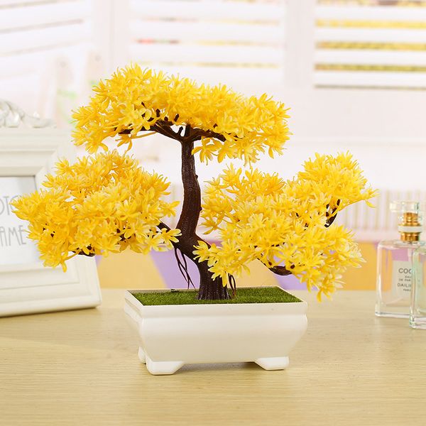 

party supplies plastic artificial tree plants ceramics bonsai tree pot culture for office home living room furnishings decorative