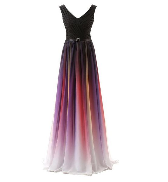 

2018 fashion sweetheart chiffon a-line long prom dresses with pleat lace-up plus size party dresses formal gowns vestido de festa bp05, Black