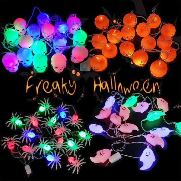 

led halloween pumpkin skull head lamp ghost led strings for bar decoration holiday decorations led strings