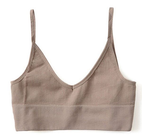 

backless straps sports tank vest women underwear gym yoga jogging clothing for fitness women seamless sport camisole, White;black