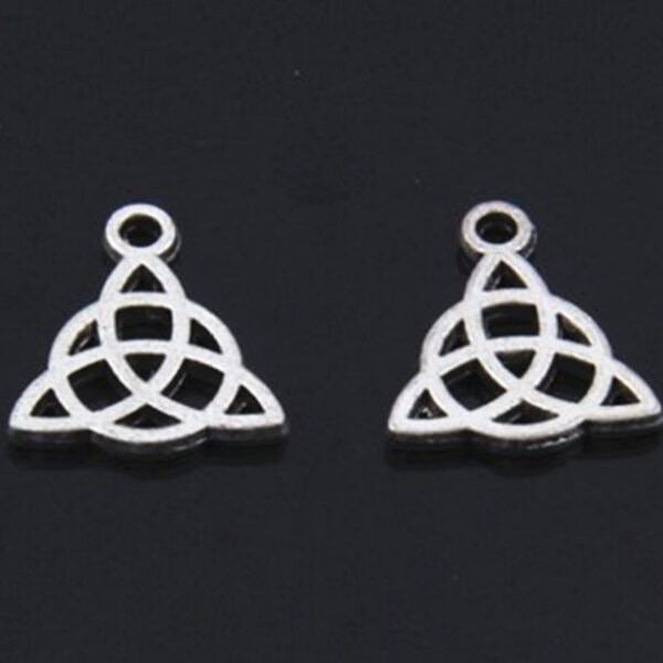 

античный серебряный треугольная узел очарование кулон necklacebracelet аксессуары мода женщины мужчины ювелирные изделия оптовая уникальный, Bronze;silver