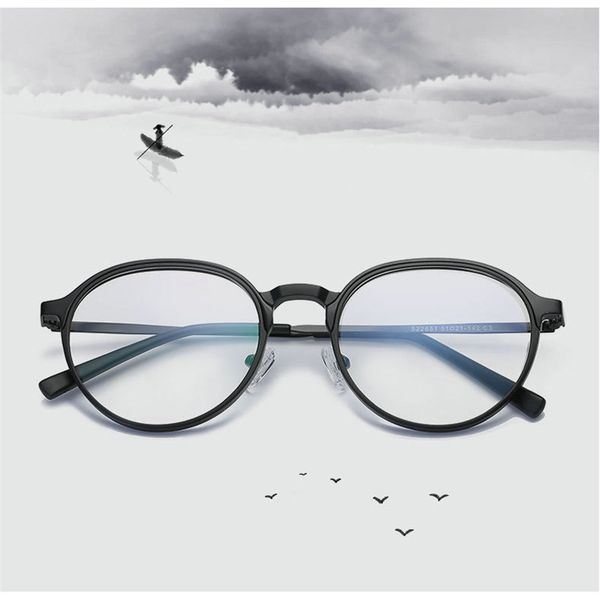 

new tr90 myopia eyeglasses frame men women round shaped optical glasses frames fashion 6colors clear lens eyewear fml, Silver