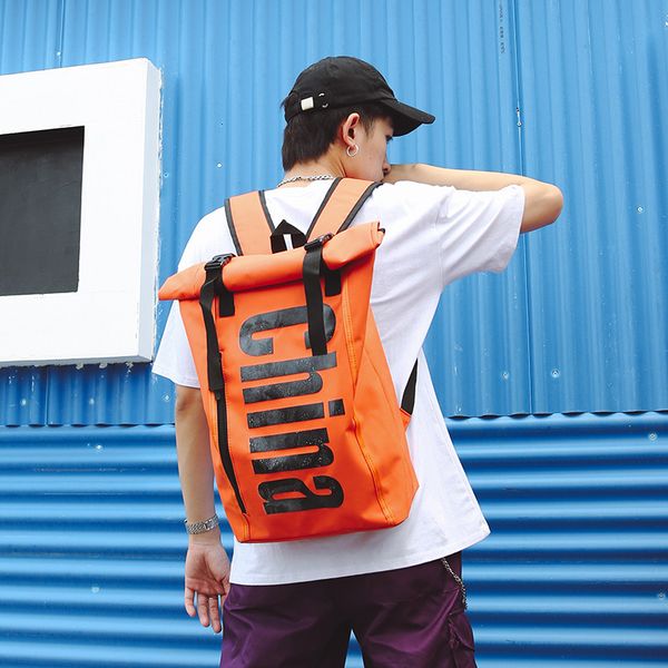 

the new warp hip-hop personality backpack backpack oxford cloth bag