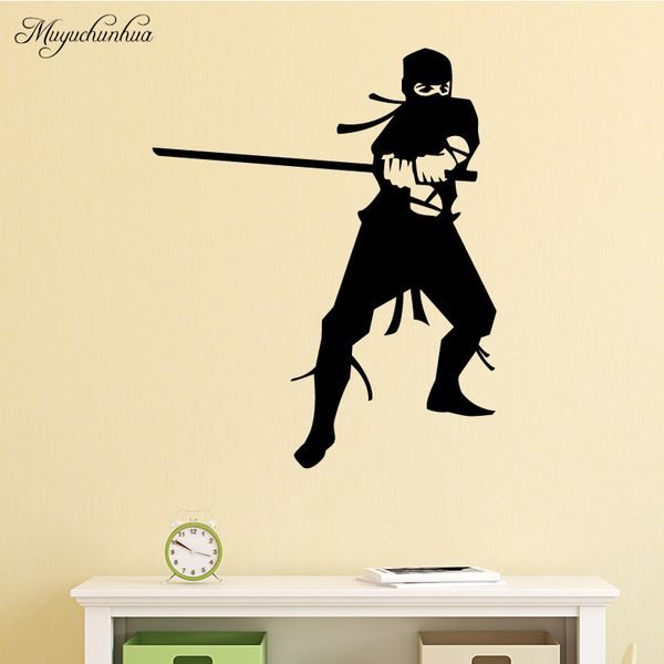 Muyuchunhua Ninja Wall Stickers Home Decoration Accessories For Living Room Removable Pvc Waterproof Wall Art Stickers Tree Wall Stickers For Bedrooms