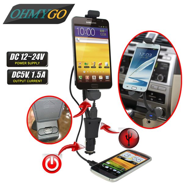

universal car phone holder usb charger cigarette lighter mount stand for samsung galaxy s2 s3 s4 's motorala lenovo lg,zte,tcl,xiaomi