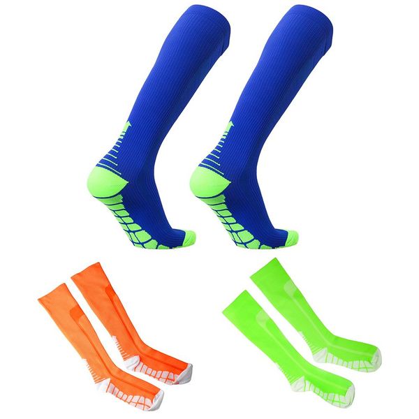 

running leg support stretch outdoor sport socks knee high compression socks snowboard men women, Black