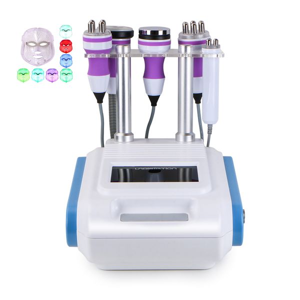 

new products 5 in 1 cavitation machine vacuum rf radio frequency cellulite removal machine+ gift led mask