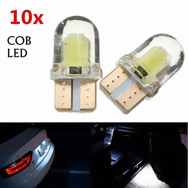 

t10 w5w cob 8-smd led canbus кремнезема яркий белый лицензия лампа 194 168 clt_04h
