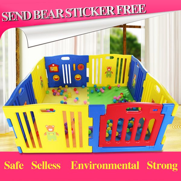 

game fence eco friendly child game crib guardrail baby toddler toddler baby playpens plastic solid fence