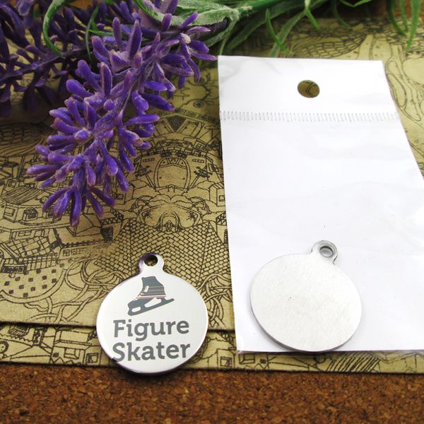 

40pcs--"figure skater"stainless steel charms more style for choosing diy charms pendants for necklace, Bronze;silver