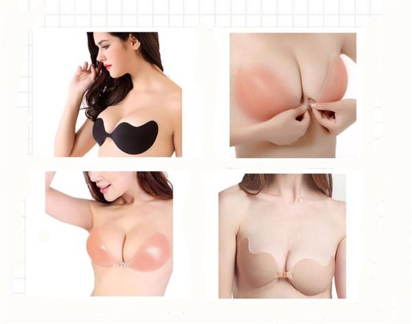 

new women silicone push up bra self-adhesive sticky breast strapless bras