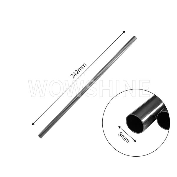 

wowshine promotion 6pcs/lot metal drinking straw stainless steel straw grade 8mm*0.55mm*242 rust free