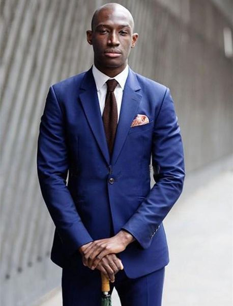 

brand new navy blue slim fit groom tuxedos notch lapel groomsmen men wedding tuxedo popular man business prom blazer(jacket+pants+tie)811, Black;gray