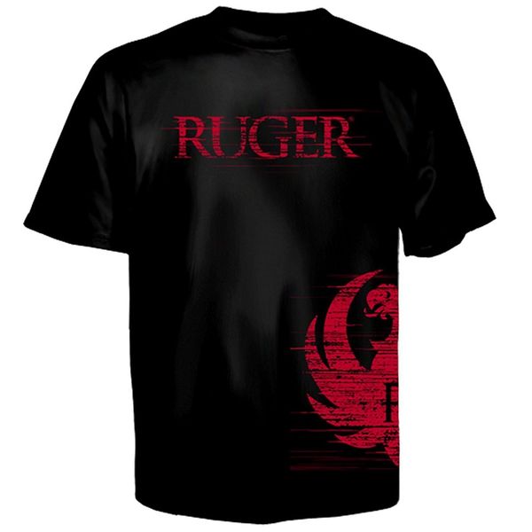 Licensed Ruger Side Wrap Logo Men S Black T Shirt S 3xl New Unique