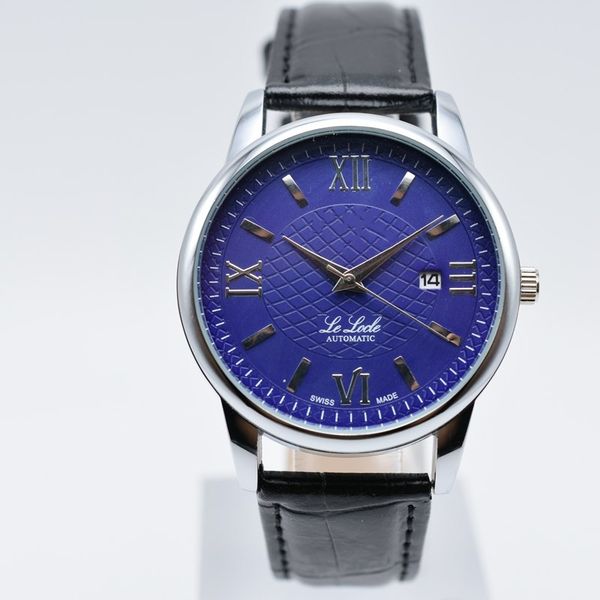 

New style hot sale brand leather quartz aaa luxury mens watches fashion auto date men dress designer wristwatch wholesale men's gift Montres