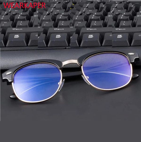 

wearkaper computer goggles anti fatigue radiation-resistant reading glasses frame eyeglasses oculos vintage woman glasses frame, Silver