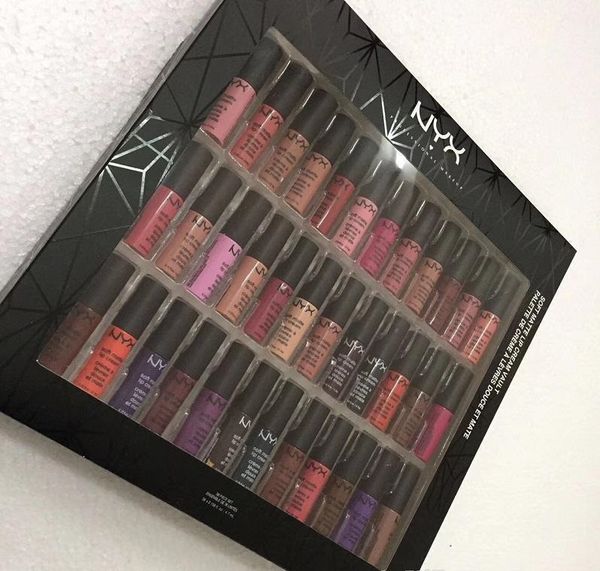 

2017 NYX МЯГКИЙ МАТОВЫЙ КРЕМ ДЛЯ ГУБ Nyx 36 ШТ. Набор Помады Блеск Для Губ Матовый Нет Выцветания Sofe Бархатный Макияж Губ 36 цветов