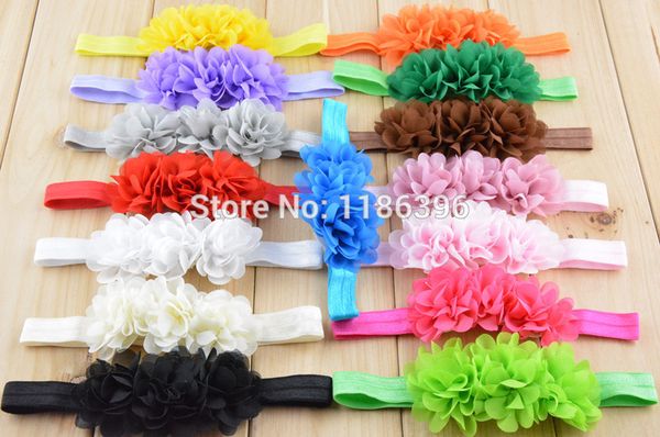 

шифон цветок оголовье девушки оголовье цветы оголовье твердые головные уборы 30 шт./лот 15 цветов девушка руководитель группы