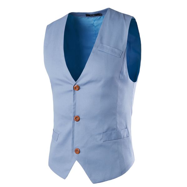 

new style 2017 new brand sleeveless vest men casual slim fit chaleco hombre cotton suit vest solid mens suit yh365, Black;white