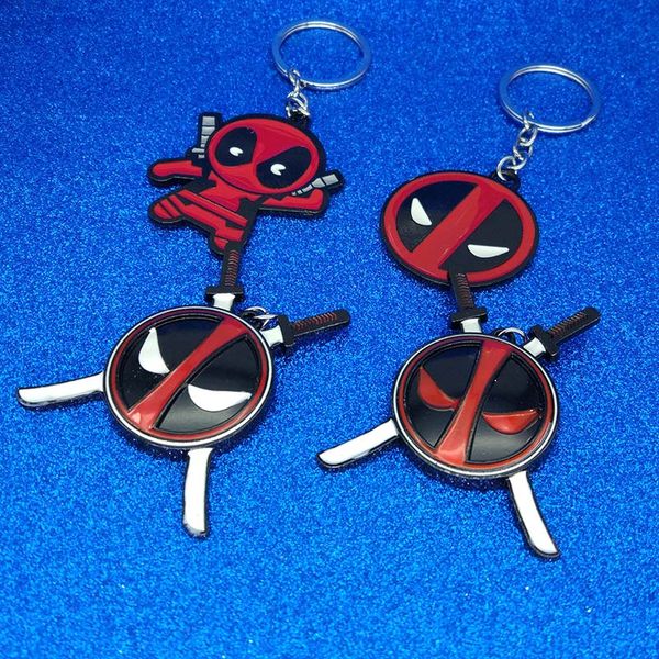 

новый металл супер герой дэдпул брелок дэдпул маска рисунок брелок брелки держатели ювелирных изделий подарок будет и песчаный падение доста, Silver