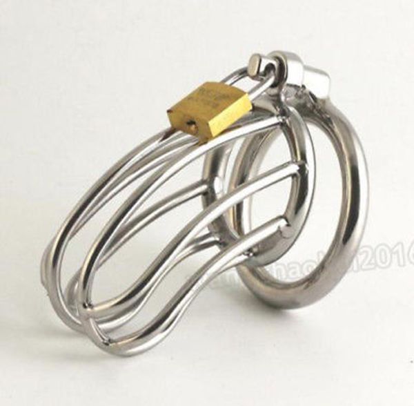 

devices design cock new latest metal steel stainless male cage #r87 chastity lock nhpix