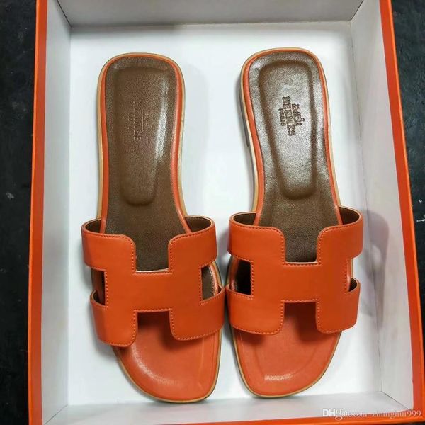 

Fashion new slipper ladies, faux leather outsole, women's outdoor flat shoes, beach shoes, explosion-proof leather fabric 1304165
