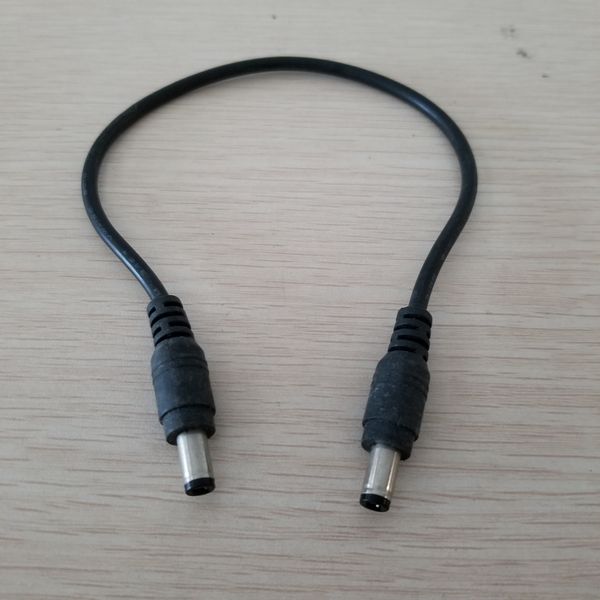 

dc 2.1mm x 5.5mm adapter convertr data extension cable male to male black 30cm