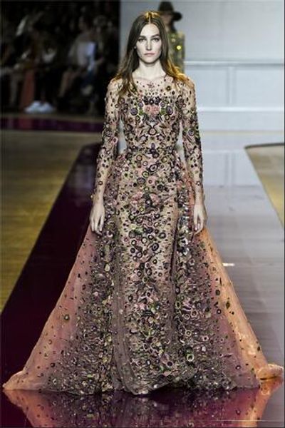 

evening dress long dress scoop long sleeve emborided have a personablity emborided zipper dazzing elegrent beautifuirt, Red