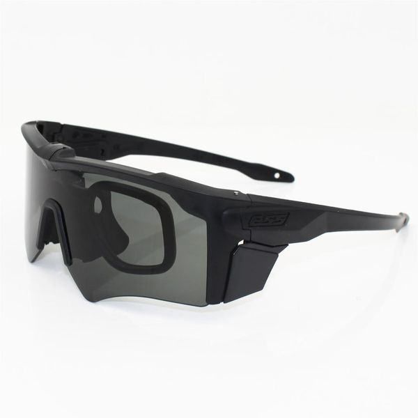

new brand af goggles 3 lens ballistic sport men polarized sunglasses army -proof eyewear shooting, White;black