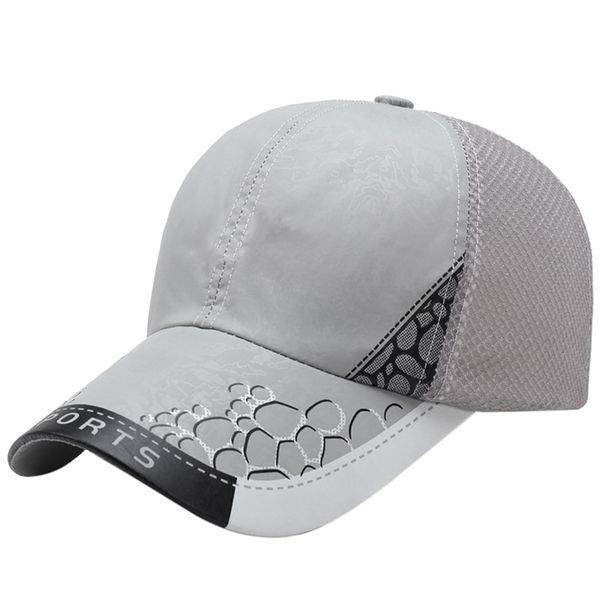 

men's summer running sport baseball visor hat mesh peaked cap breathable hiking sports protection for outdoor, Black;white