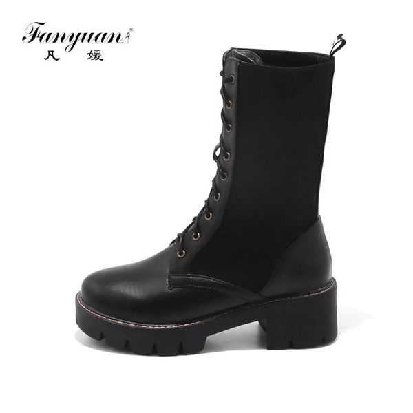 Weant Chaussures Femme Bottes Bottines Femme Leather Boots Femmes Bottes Plates-Formes /à Talon carr/é en Cuir Cuisses Haute Pompe Bottes Chaussures Bottes et Boots Bottes et Bottines