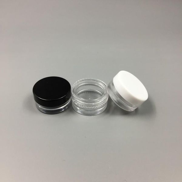 

1ml plastic clear empty jar 1g cosmetic mini pot acrylic make-up eyeshadow lip balm nail art piece container bottle travel sample size