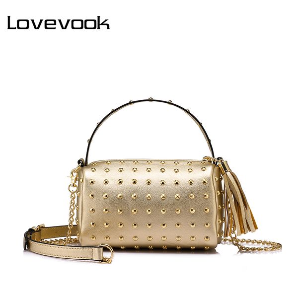 

lovevook small handbags women shoulder crossbody bag female messenger bags ladies mini clutch purse retro rivets high quality