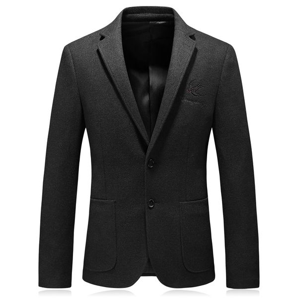 

2018 autumn warn black blazer for men fashion fabric mens casual suits jackets, White;black