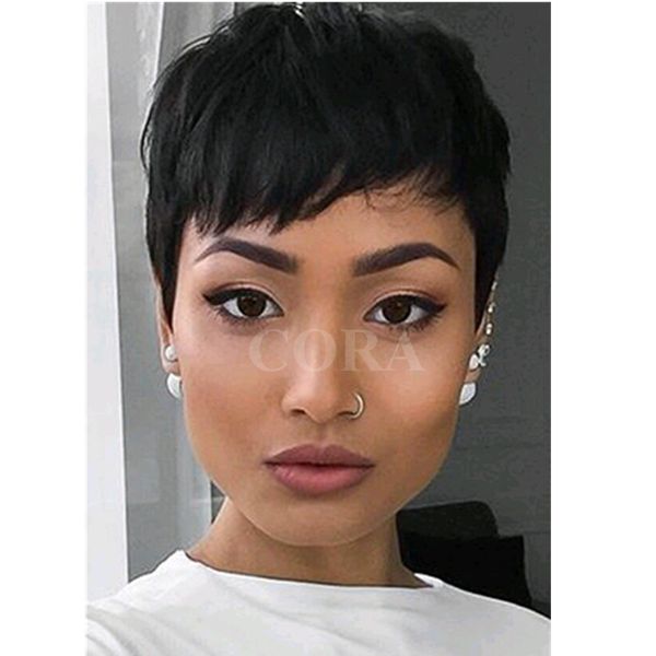 Human Short Hair Lace Wigs For Black Women Lace Front Wigs Body