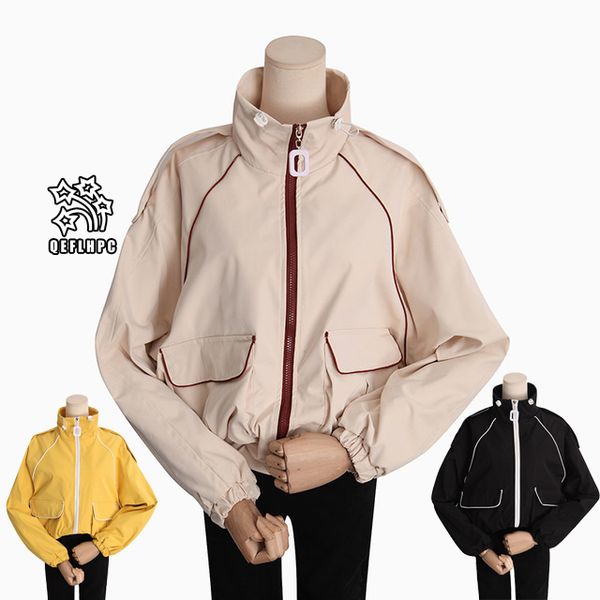 

2018 autumn winter women jacket fashion casual jacket youth jacket loose coat jackets women outerwear & coats lapel neck long sleeve af5279, Black;brown