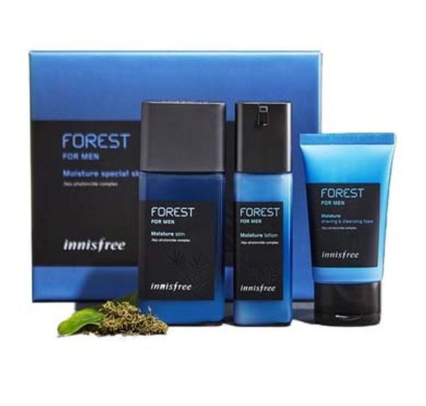 

innisforest for man moisture special skin care set fresh special skin care set korea brand, White