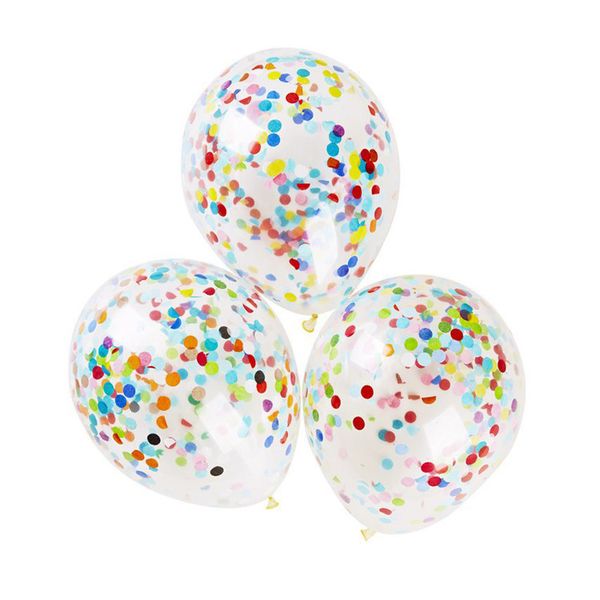 

eco-friendly 36-inch round transparent paper balloon 2018 new wedding layout large confetti balloons wedding party table decorations