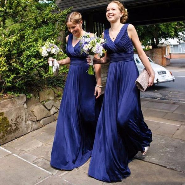 

Arabic Style Cheap Chiffon Bridesmaid Dresses with Pleat Long A-Line V Neck Off The Shoulder Wedding Party Dress Girl Party Wear Custom Made
