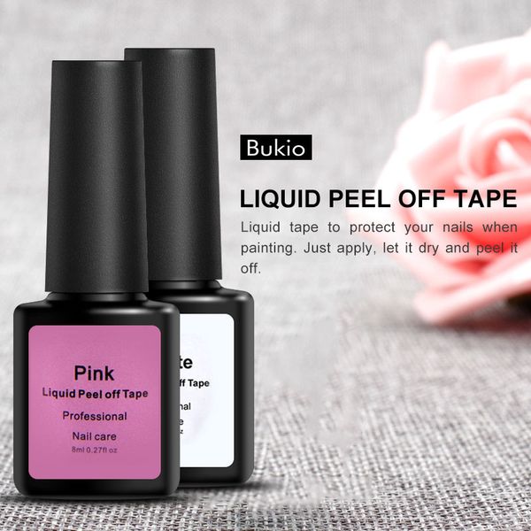 

bukio for nail design peel off liquid nail art soak off gel polish everything for manicure removing gel varnish, Red;pink