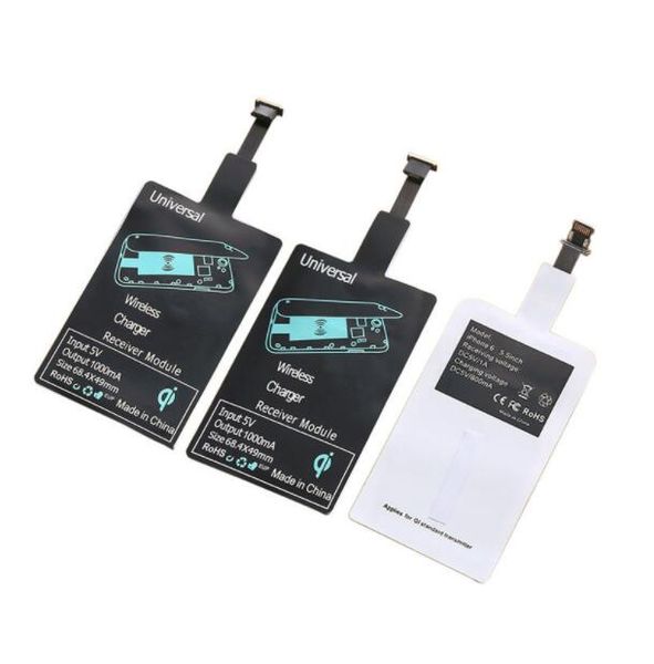 

Univer al qi wirele charger receiver module fa t peed charging adapter for iphone 7 6 6 plu android type phone