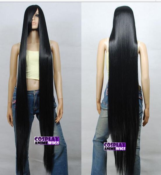 

long women's synthetic black wigs cosplay hair wigs, Black;brown