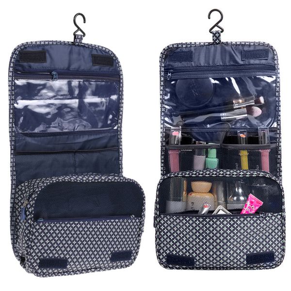 

24x19cm oxford cloth waterproof travel kit cosmetic bag carry case toiletry bag travel storage with hanging hook