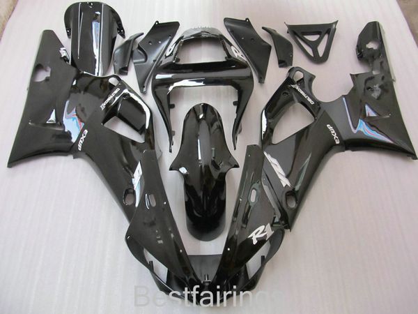 Heißer Verkauf Verkleidungssatz für Yamaha R1 2000 2001 schwarze Verkleidungen YZF R1 00 01 FG37