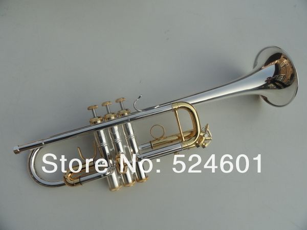 

bach silver pated and gold color type c tone the small trumpet brass instruments cl180sml-239 trumpete