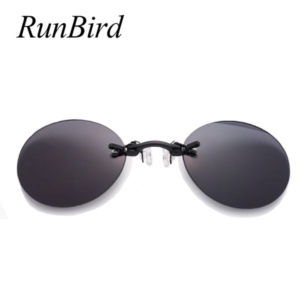 

fashion clip on nose sunglasses men vintage mini round sun glasses hacker empire matrix morpheus rimless sunglasses uv400 1181r, White;black
